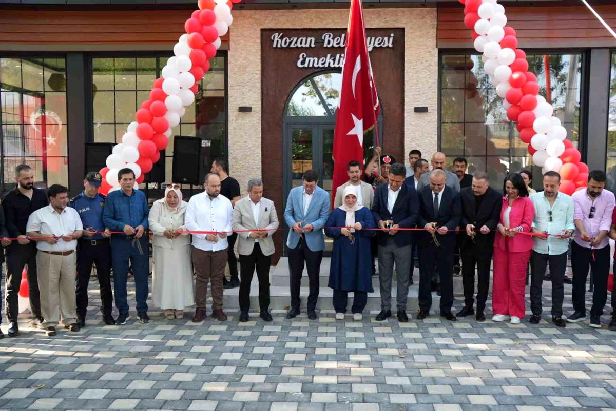 Kozan\'da emeklilere özel sosyal tesis hizmete açıldı