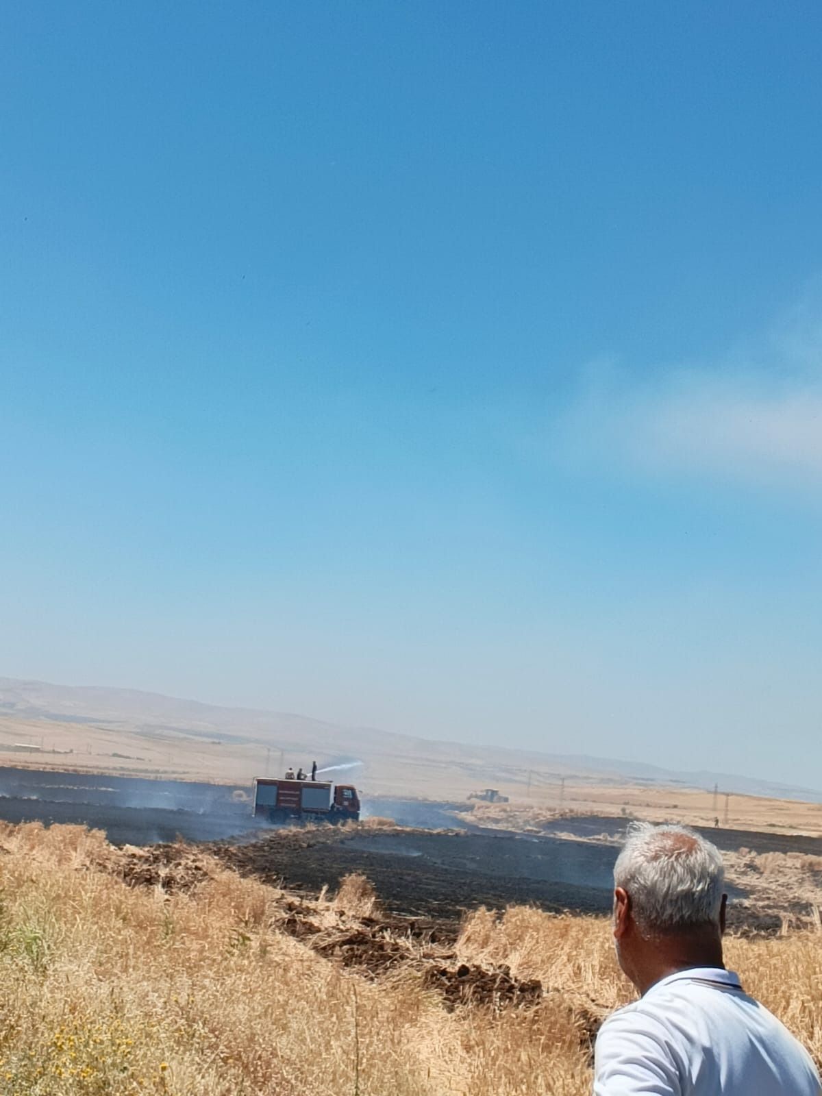 Siirt\'te 800 Dönüm Buğday Yangında Yandı