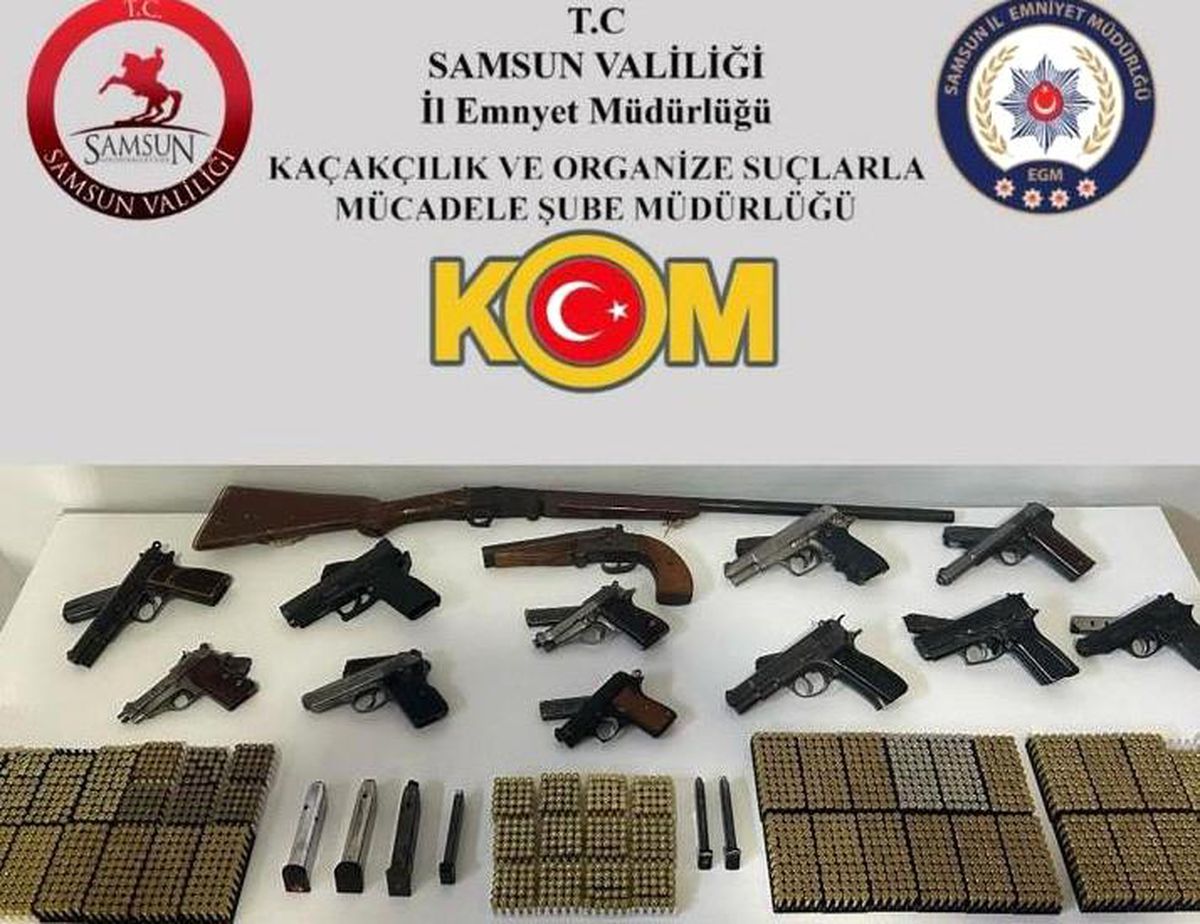 Samsun\'da Silah Ticareti Operasyonu