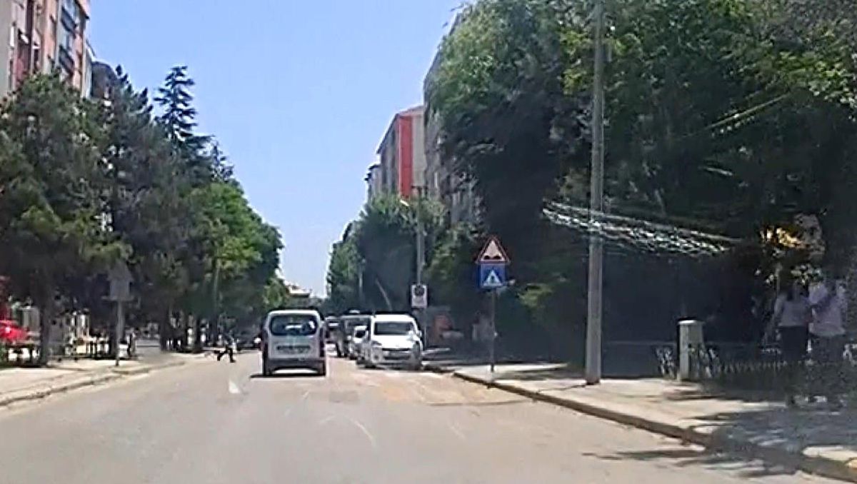 Eskişehir\'de Yaya Kovaladı