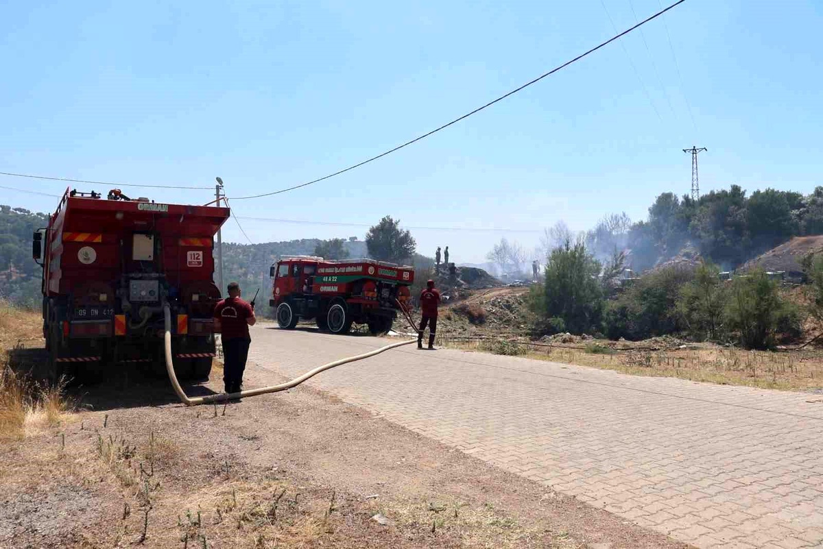 Başkan Arıcı, yangın bölgesinde incelemelerde bulundu
