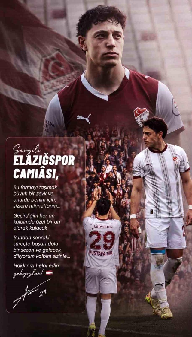 Haluk Mustafa Tan Elazığspor’a Veda Etti