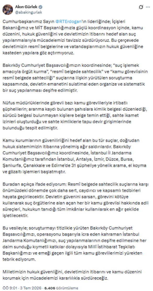 İşin içinde memurlar da var! Sahte evrak çetesine operasyonda onlarca gözaltı 