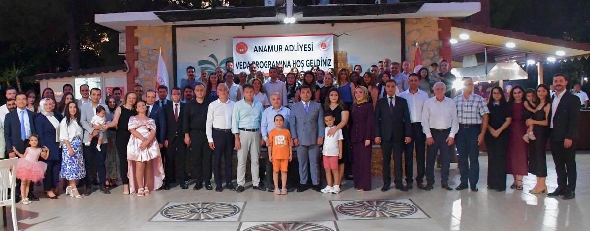 Anamur Adliyesinde görev yeri değişen yargı mensuplarına veda programı