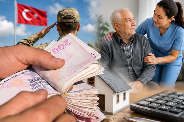 Bedelli askerlik, 65 yaş aylığı, evde bakım yardımı! Milyonları etkileyen ödemeler arttı