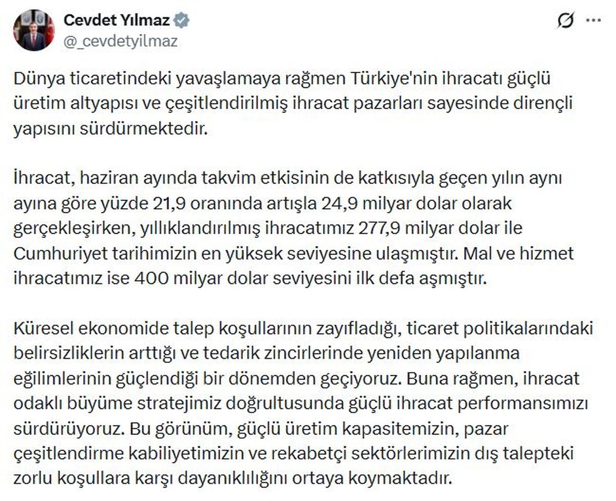 Türkiye İhracatı Rekor Kırdı