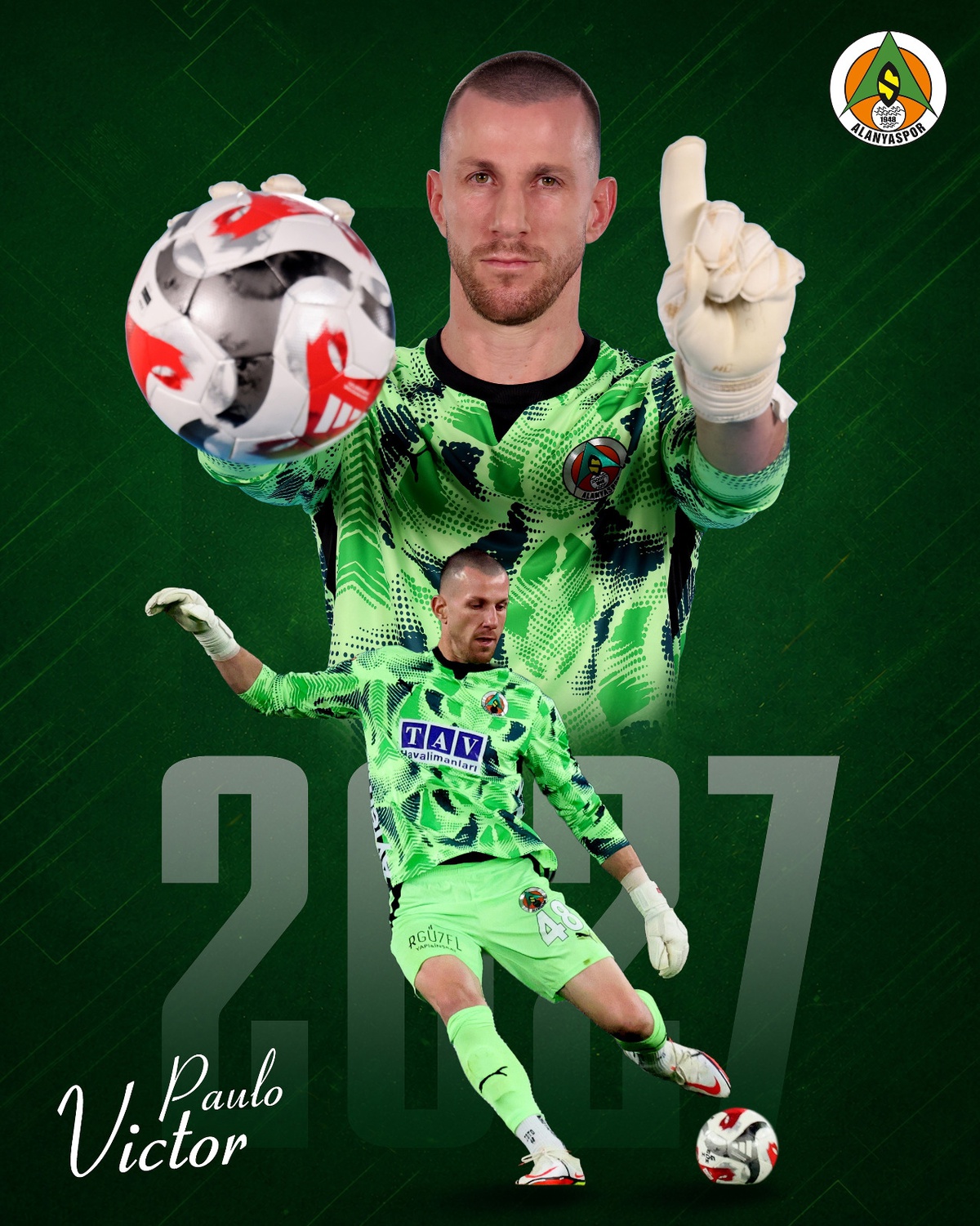 Alanyaspor\'dan Paulo Victor\'a Yeni Sözleşme