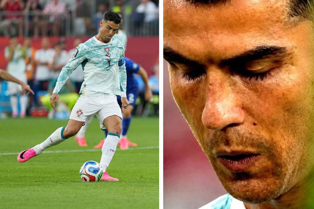 Cristiano Ronaldo\'nun penaltı kullandığı anda ağzından çıkan kelimeye dikkat