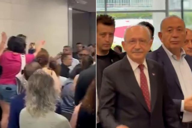 Deniz Göktaş’a destek için adliyeye giden Kılıçdaroğlu’na protesto