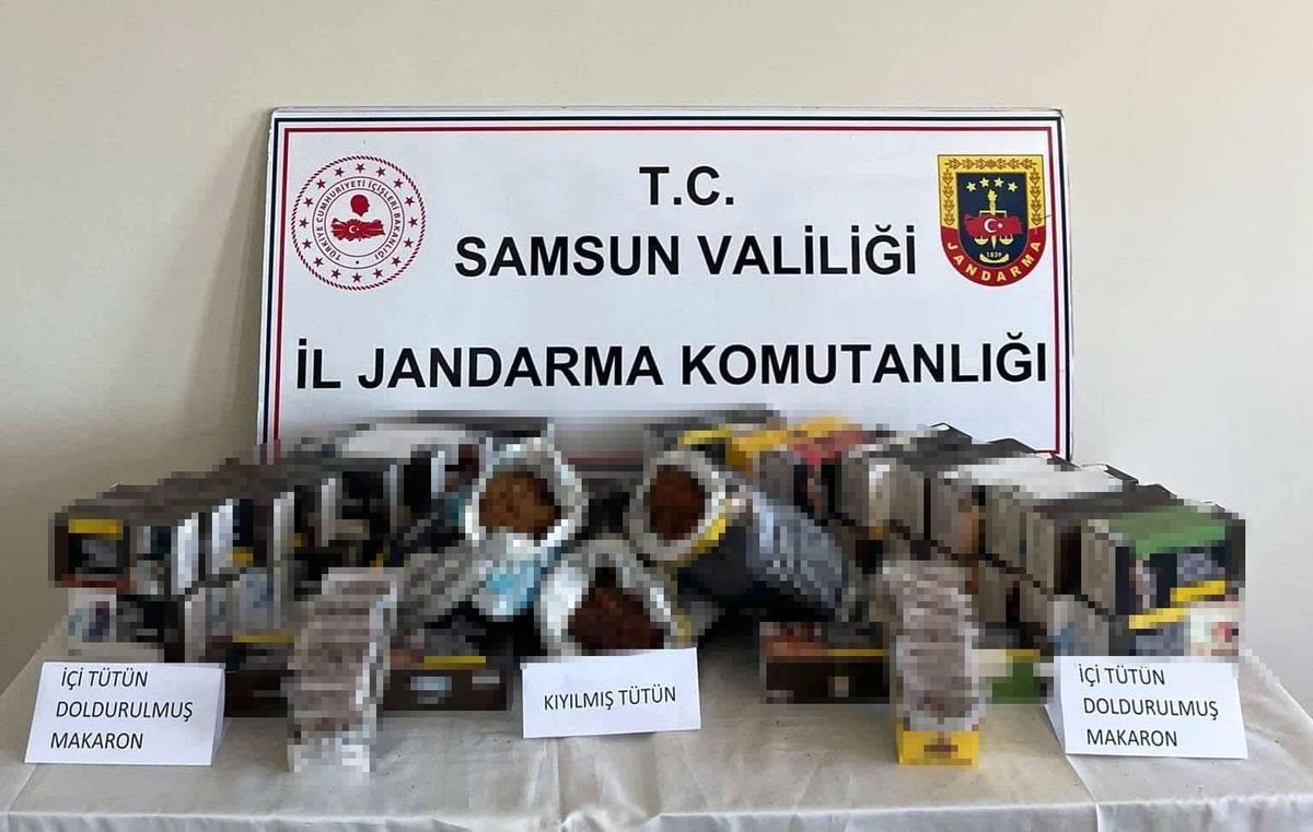 Samsun\'da Kaçak Tütün Operasyonu