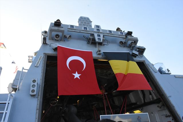 TCG Burgazada Belçika’da Sergilendi