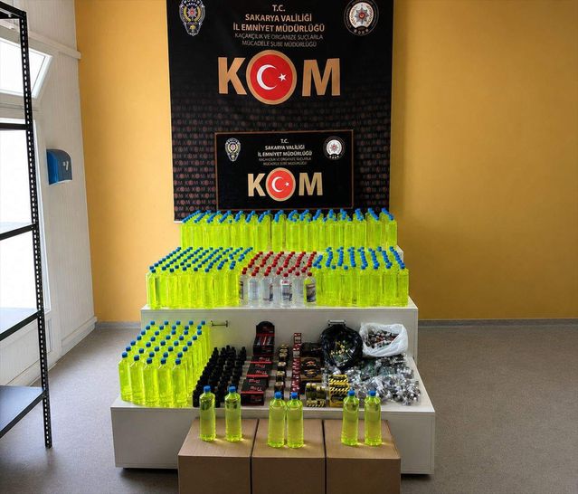Sakarya’da Kaçak Alkol Operasyonu: 1 Gözaltı