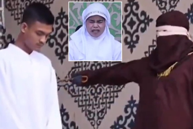 TikTok’ta öpüşen çifte 21’er kırbaç cezası