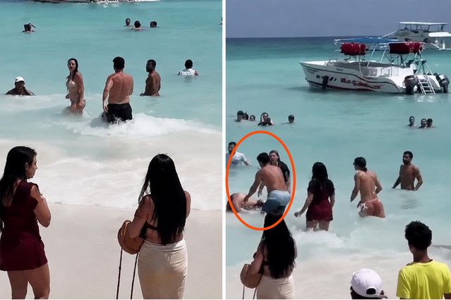 Dünyaca ünlü turizm cennetinde kadına şiddet skandalı: Kalabalığın gözü önünde saldırdı