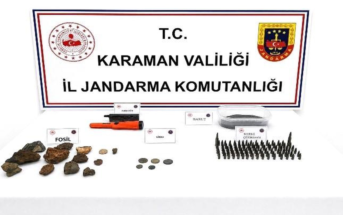 Karaman\'da 6 Tutuklama ve Tarihi Eser Ele Geçirildi