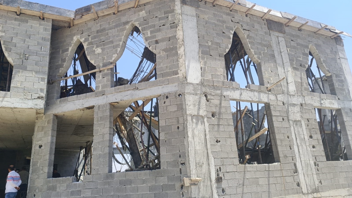 Şanlıurfa\'da Cami İnşaatında Çökme