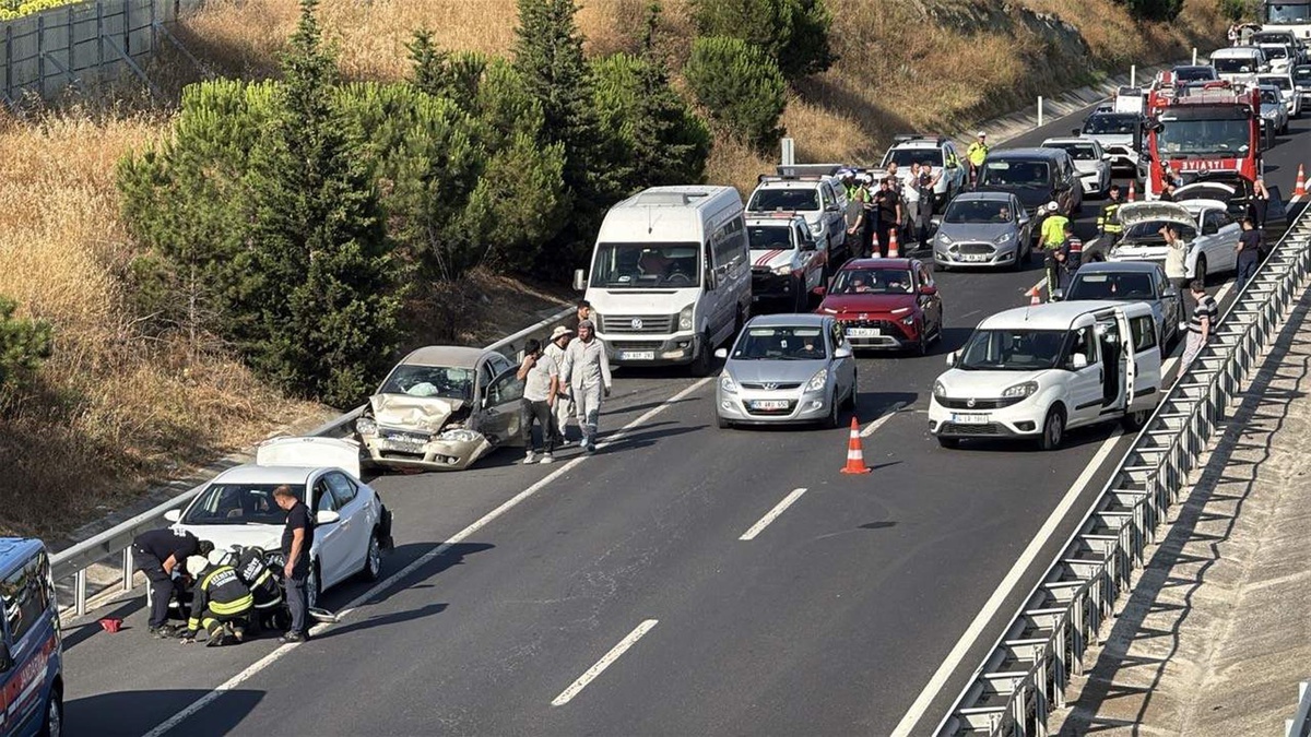 Tekirdağ\'da Zincirleme Kaza