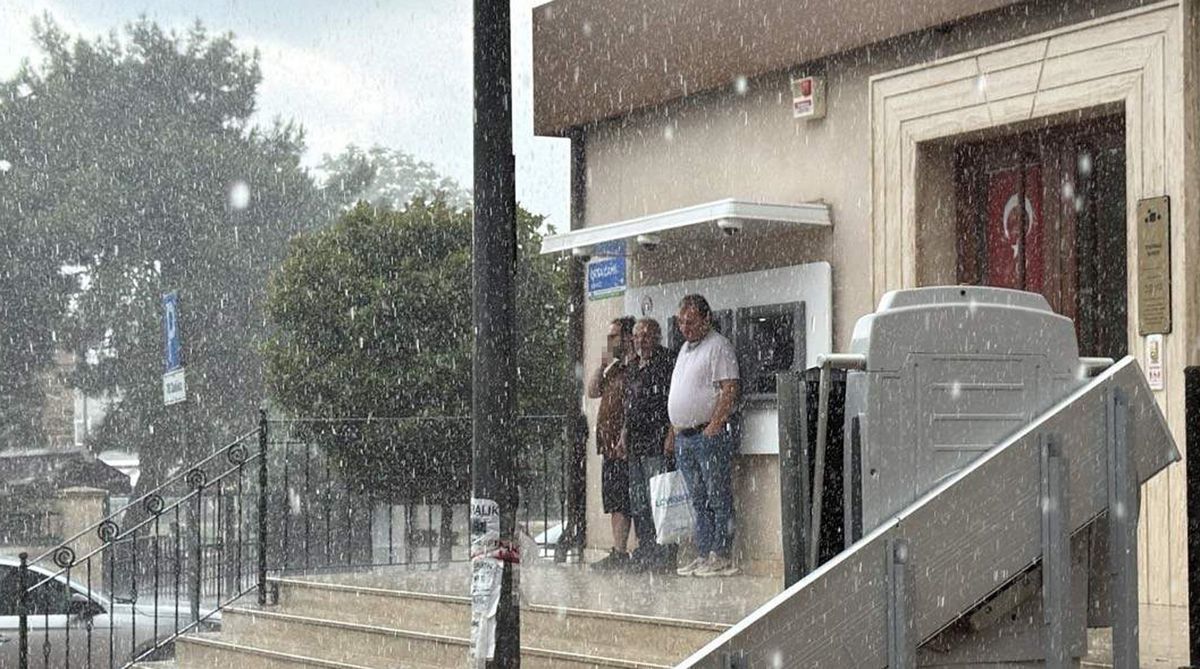 Tekirdağda Sağanak Yağış