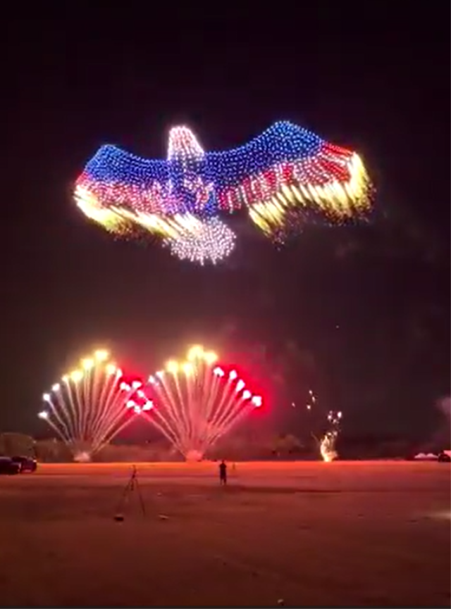 2 bin 500 drone Teksas semalarını aydınlattı: ABD'nin 250. kuruluş yıldönümüne nefes kesen kutlama