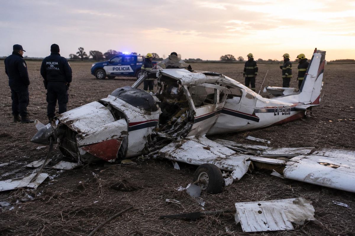 Arjantin\'de eğitmen pilot kokpitten düştü, uçağı öğrenci pilot indirdi