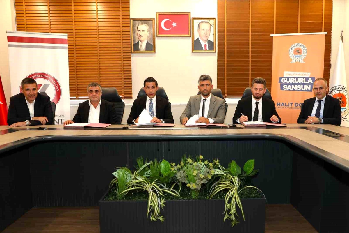 Atakum\'daki gelir paylaşımı ihalesinde sözleşme imzalandı