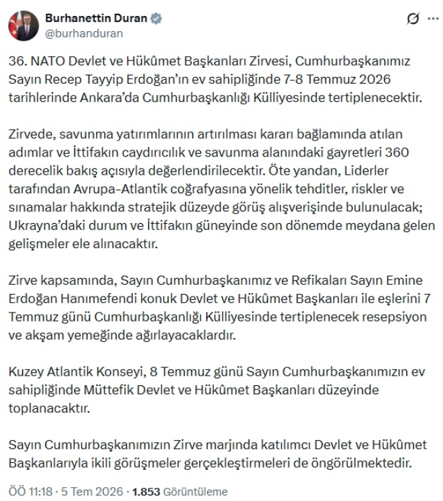Dünyanın gözü Ankara'da! Tarihi zirvede 4 kritik başlık ele alınacak