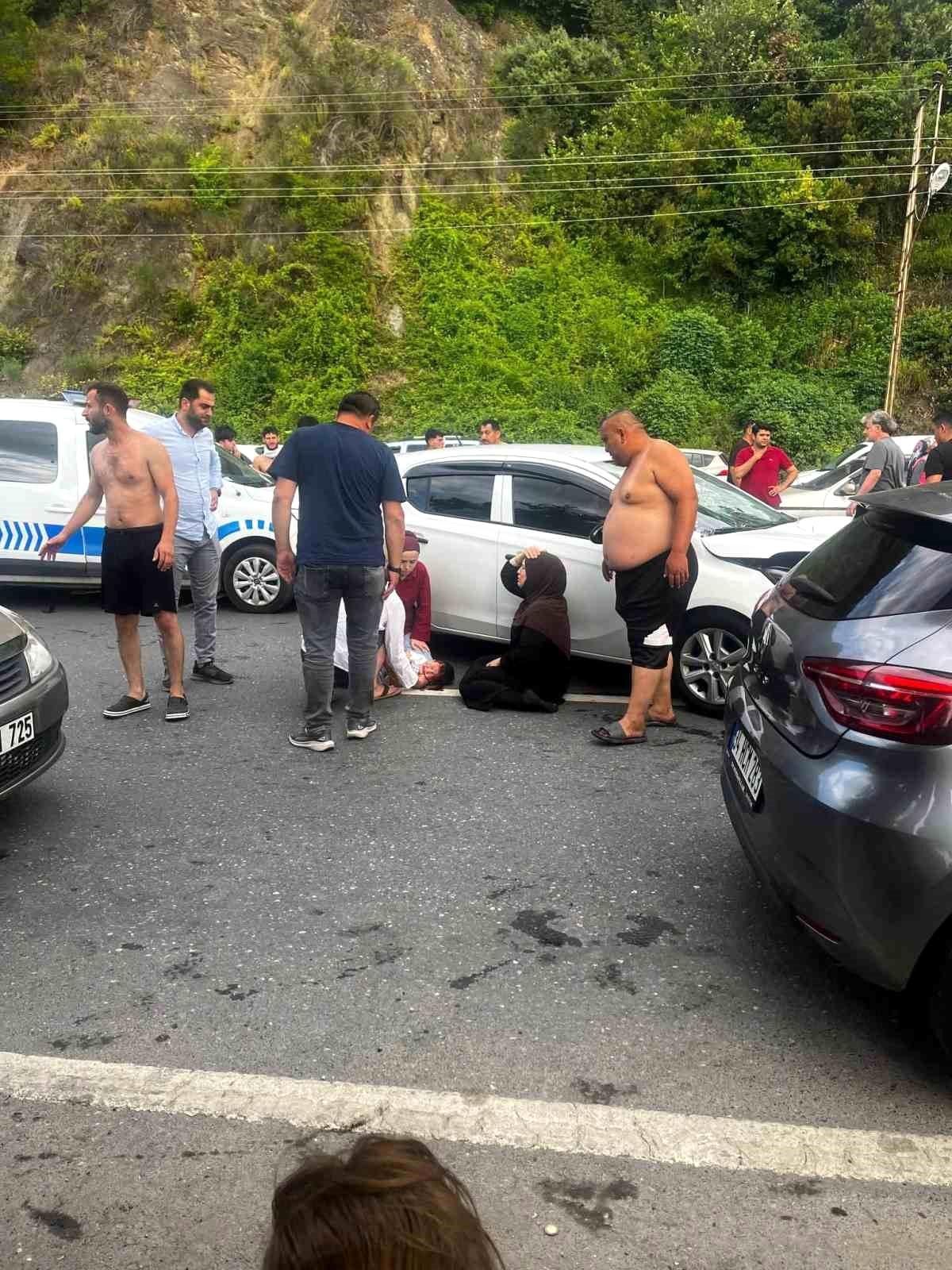 Zonguldak\'ta Baba ve Oğul Araç Çarpmasıyla Yaralandı
