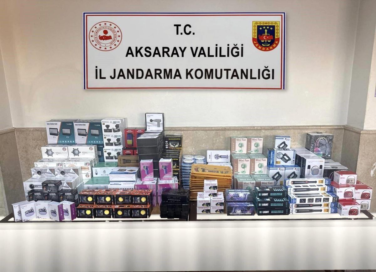 Aksaray\'da 4.5 milyon lira kaçak ürün ele geçirildi