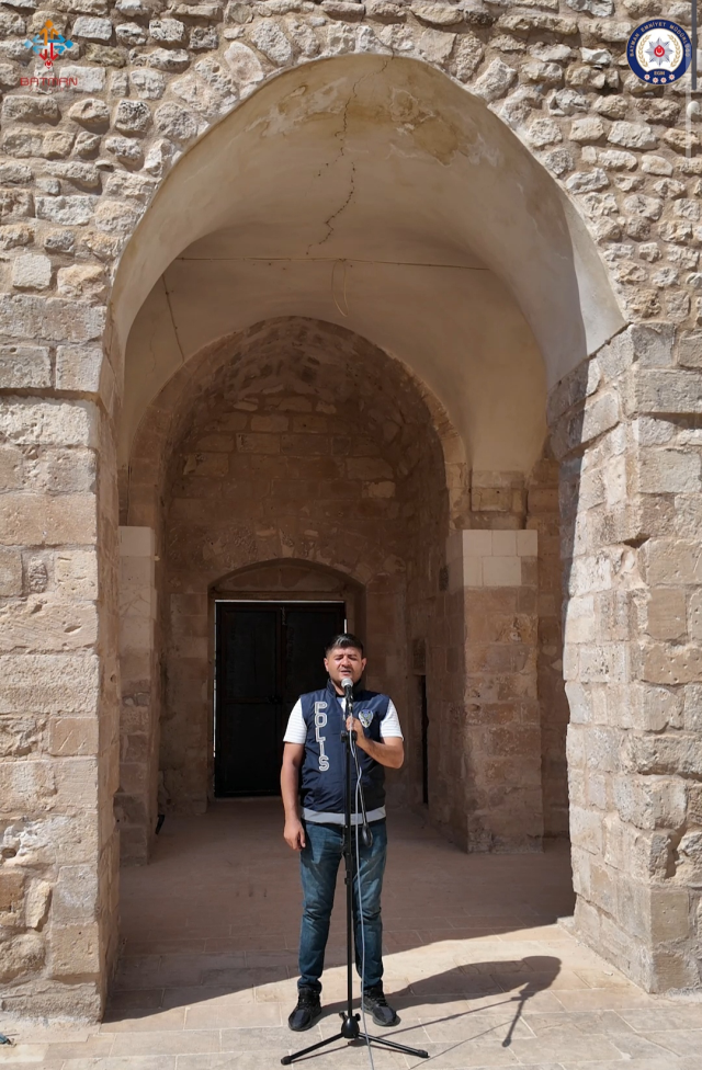 Batman polisi, Hasankeyf'in tarihi dokusu ile müziği buluşturdu
