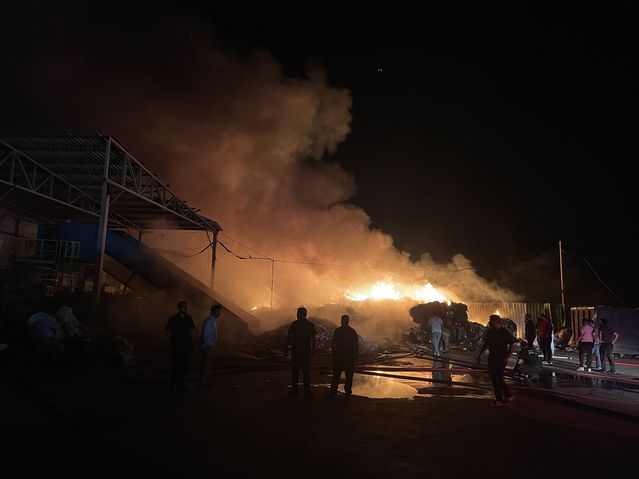 Bursa’da Geri Dönüşüm Tesisinde Yangın