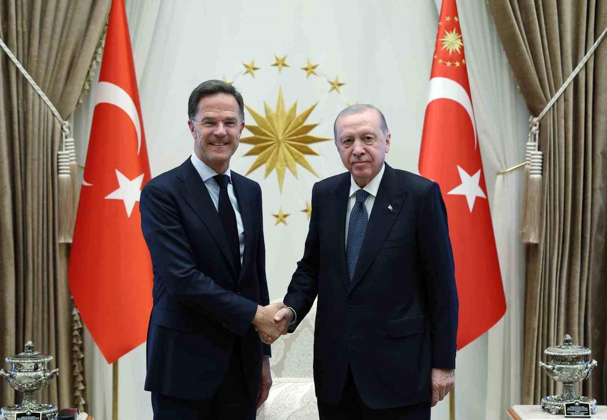 Erdoğan, NATO Genel Sekreteri Rutte\'yi kabul etti