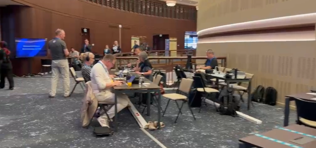 Haberler.com Ankara Temsilcisi, NATO Zirvesi için kurulan Uluslararası Medya Merkezi'ni görüntüledi