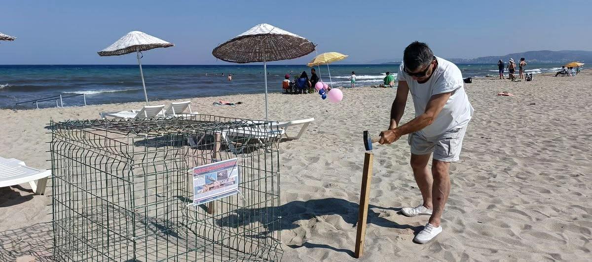 Kuşadası\'nda Yeni Caretta Caretta Yuvası Tespit Edildi