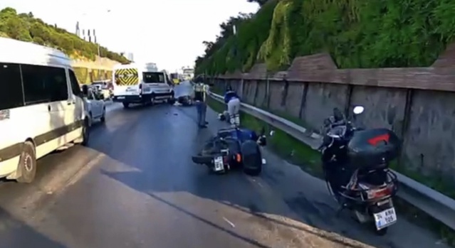 Maltepe’de Motosiklet Kazası