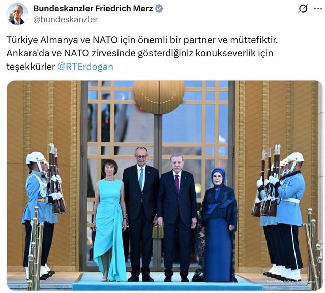 Almanya Şansölyesi’nden Türkiye’ye Teşekkür