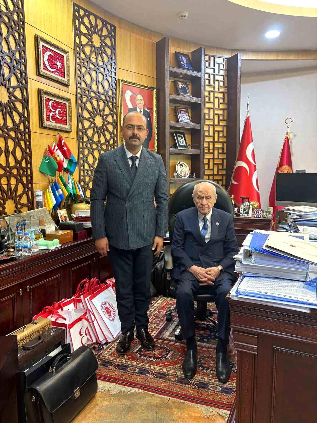 Başkan Kavaklıgil, MHP Genel Başkanı Bahçeli\'ye ilçedeki çalışmalarla ilgili bilgi verdi