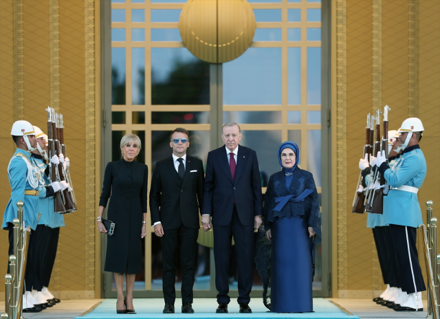 Beştepe'de resepsiyon! Erdoğan çifti, Trump'ı karşıladı