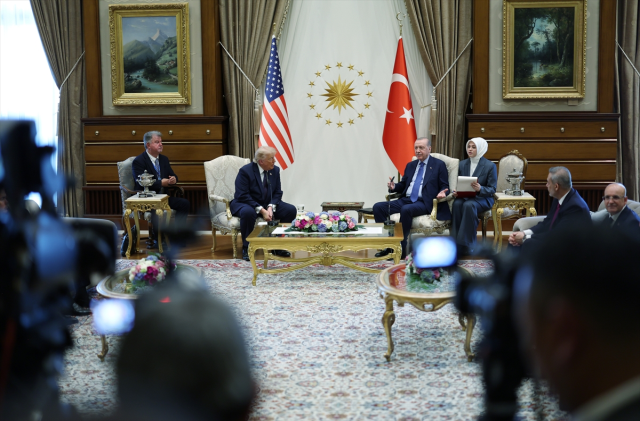 Beştepe'deki görüşme başladı! Cumhurbaşkanı Erdoğan ve Trump'tan ilk sözler