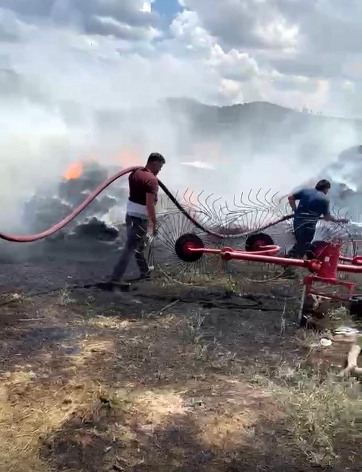 Burdur\'da Samanlık Yangını Kontrol Altına Alındı