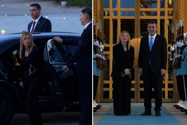 Cumhurbaşkanlığı Külliyesi’ndeki akşam yemeğine gelen son lider Meloni oldu