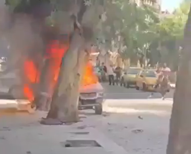 Şam'da Fransa Cumhurbaşkanı Macron'un kaldığı otelin yakınında patlama