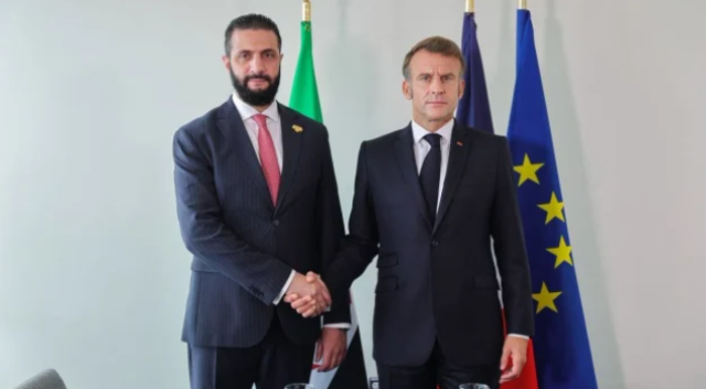 Şam'da Fransa Cumhurbaşkanı Macron'un kaldığı otelin yakınında patlama