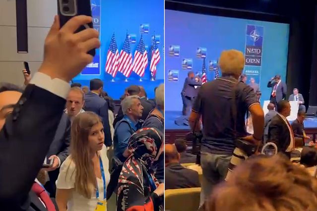 Trump’ın konuşması öncesi salonda alarm! Apar topar boşaltıldı