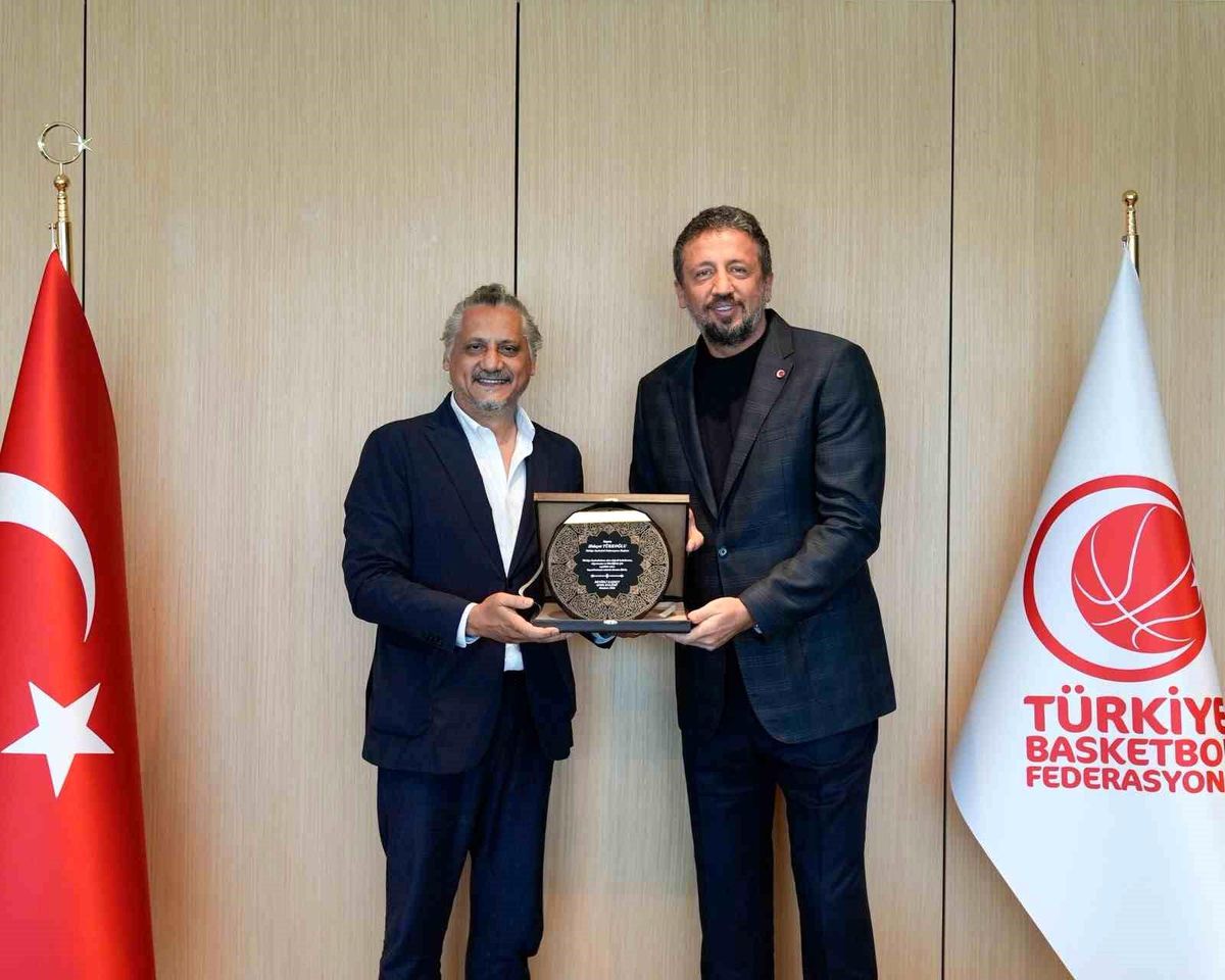 Y. Denizli Basket, TBF Başkanı'nı Ziyaret Etti