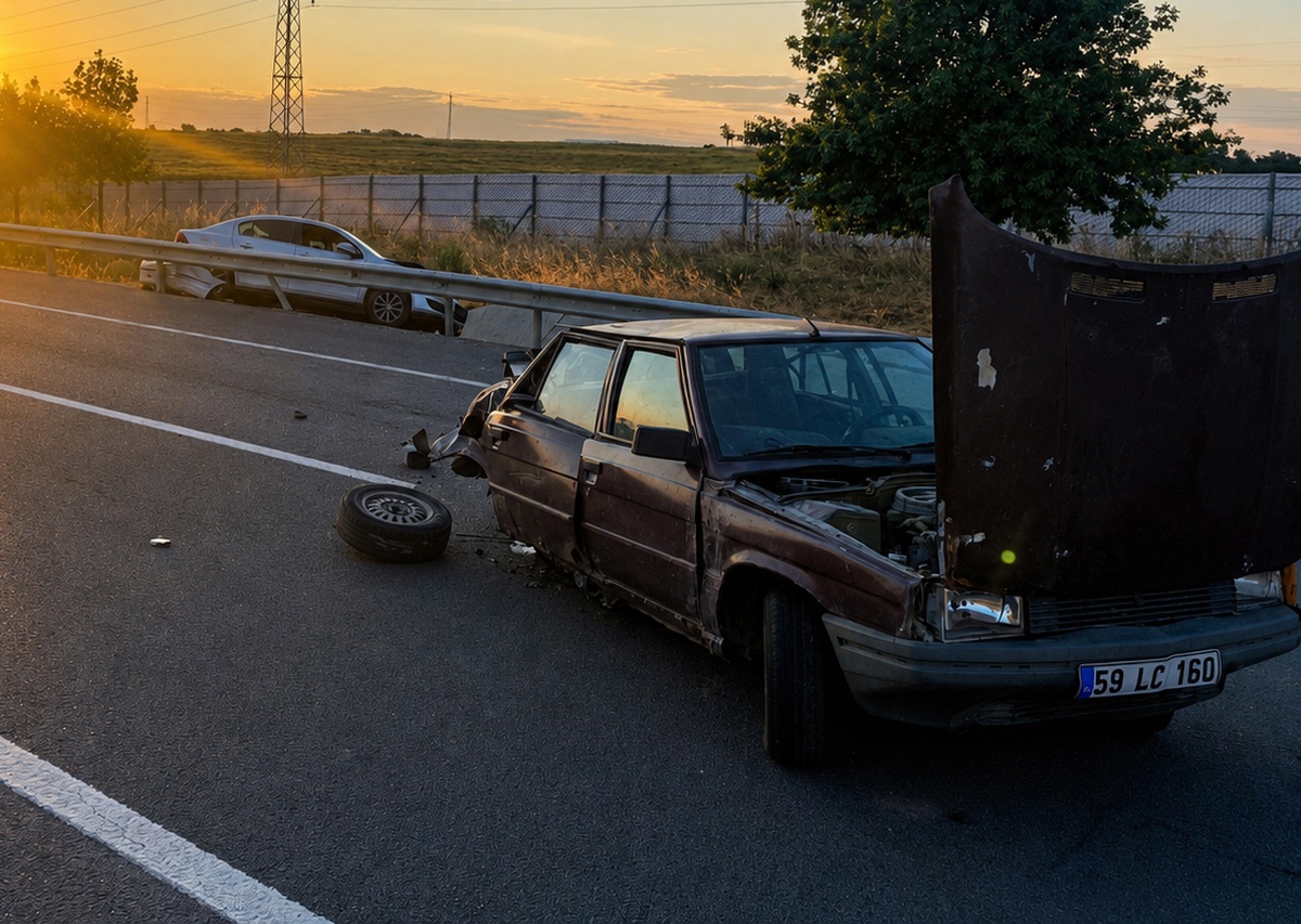 Edirne\'de Trafik Kazası: 1 Yaralı