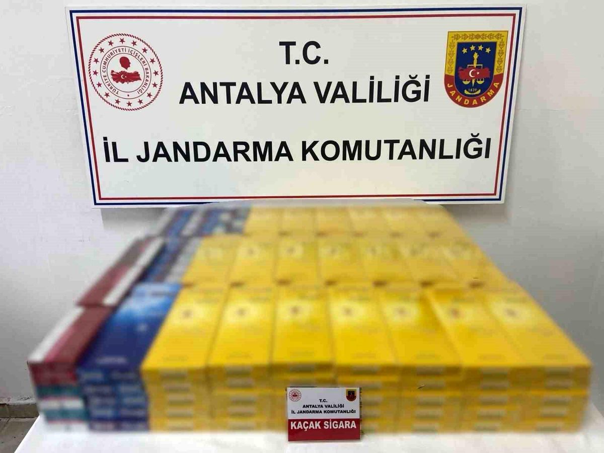Antalya\'da 145 karton kaçak sigara ele geçirildi