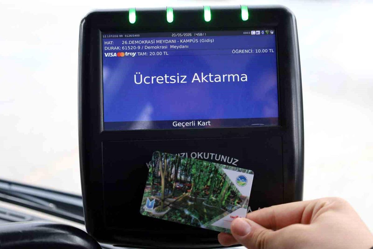 Sakarya\'da toplu taşımada vatandaş dostu "Aktarma" sistemi 514 bin kez kullanıldı
