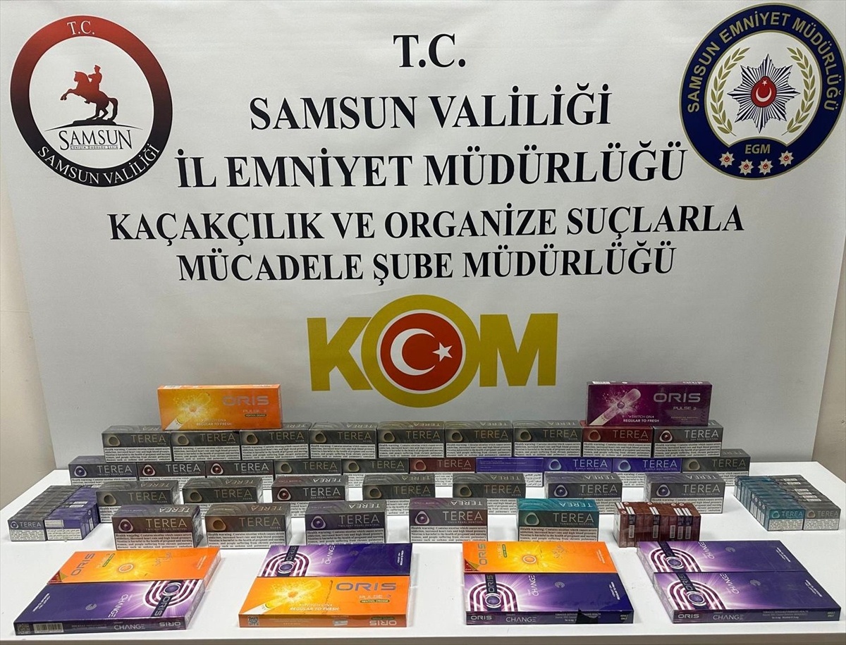 Samsun\'da Kaçak Tütün Operasyonu