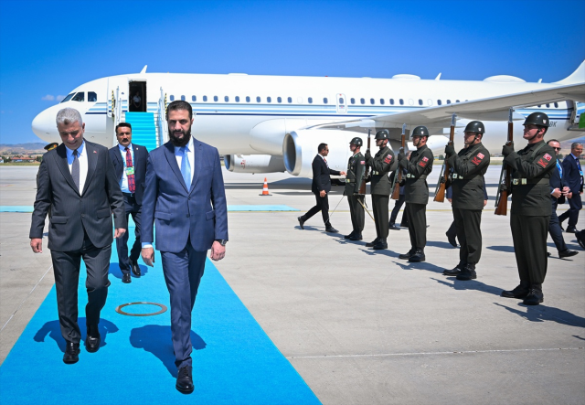 Suriye Cumhurbaşkanı Şara, Ankara'da