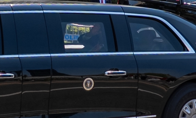Trump'ı taşıyan 'Canavar' canlı yayınları kesti: ABD Başkanı'na üst düzey elektronik koruma